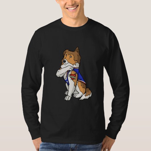 Shetland Sheepdog Dog Love Dad Puppy Owner T-shirt (Voorkant)