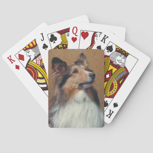 Shetland Sheepdog Dog-speelkaarten Speelkaarten (Achterkant)