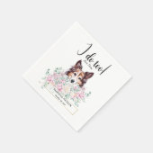 Shetland Sheepdog Dog Wedding Cocktail Napkins Servet (Hoek)