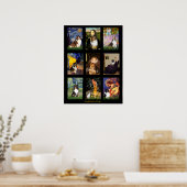 Shetland Sheepdog Famous Art Composite Poster (Keuken)