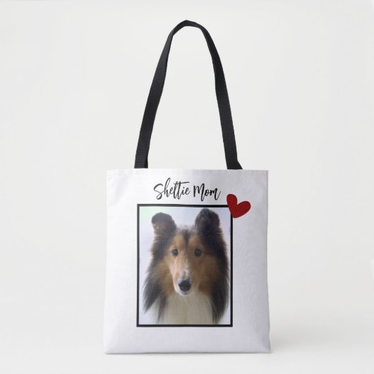 Shetland Sheepdog Foto Sheltie Mam Tote Bag (Voorkant)