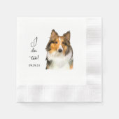 Shetland Sheepdog gepersonaliseerd ik doe het ook Servet (Voorkant)