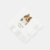 Shetland Sheepdog gepersonaliseerd ik doe het ook Servet (Hoek)
