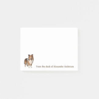 Shetland Sheepdog gepersonaliseerde notities Post-it® Notes