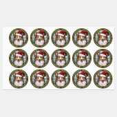 Shetland Sheepdog Glas in lood Kerstmis Labels (Vel)