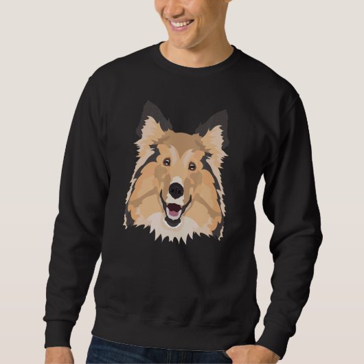 Shetland Sheepdog glimlachen Trui (Voorkant)