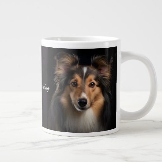 Shetland Sheepdog Grote Koffiekop (Rechts)