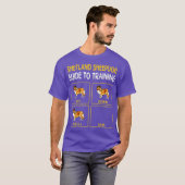 Shetland Sheepdog Guide to Training Dog T-shirt (Voorkant volledig)