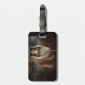 Shetland Sheepdog Halloween eng Bagagelabel (Achterkant verticaal)