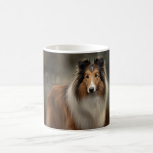 Shetland Sheepdog Halloween eng eng schrikbarend Koffiemok