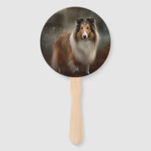 Shetland Sheepdog Halloween eng Handwaaier (Voorkant)