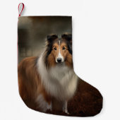 Shetland Sheepdog Halloween eng Kleine Kerstsok (Voorkant)