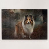 Shetland Sheepdog Halloween eng Legpuzzel (Horizontaal)