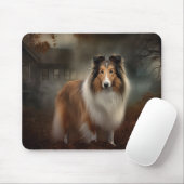 Shetland Sheepdog Halloween eng Muismat (Met muis)