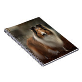 Shetland Sheepdog Halloween eng Notitieboek (Rechterzijde)