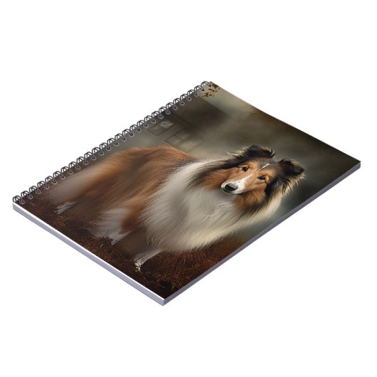 Shetland Sheepdog Halloween eng Notitieboek (Linkerzijde)