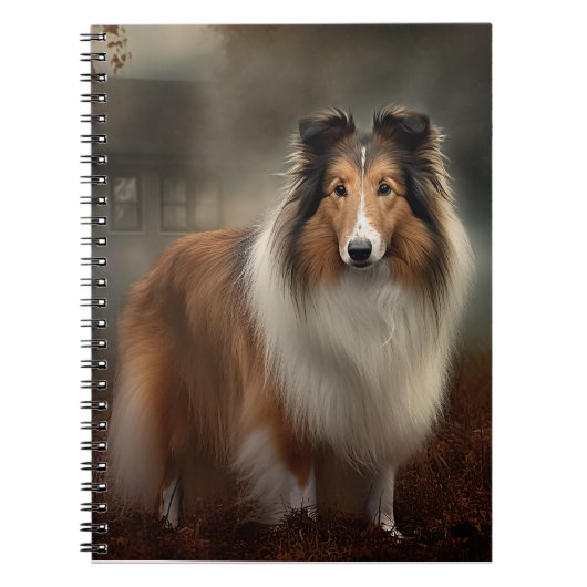 Shetland Sheepdog Halloween eng Notitieboek (Voorkant)