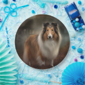 Shetland Sheepdog Halloween eng Papieren Bordje (Feest)