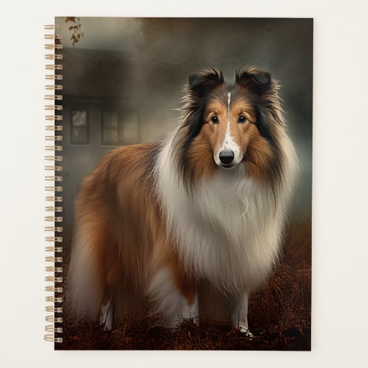 Shetland Sheepdog Halloween eng Planner (Voorkant)