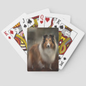 Shetland Sheepdog Halloween eng Pokerkaarten (Achterkant)