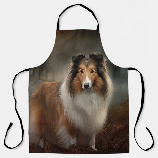 Shetland Sheepdog Halloween eng Schort (Voorkant)