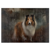 Shetland Sheepdog Halloween eng Snijplank (Voorkant)