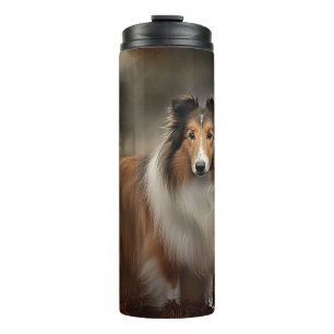 Shetland Sheepdog Halloween eng Thermosbeker