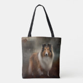 Shetland Sheepdog Halloween eng Tote Bag (Achterkant)