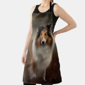 Shetland Sheepdog Halloween Griezelen Schort (Insitu)