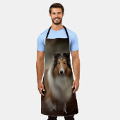 Shetland Sheepdog Halloween Griezelen Schort (Gedragen)