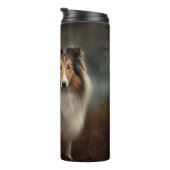 Shetland Sheepdog Halloween Griezelen Thermosbeker (Geroteerd rechts)