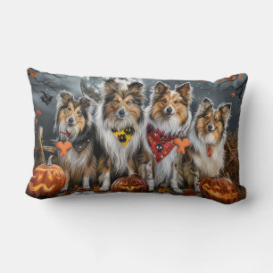 Shetland Sheepdog Halloween Spoken  Kussen