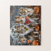 Shetland Sheepdog Halloween Spoken  Legpuzzel (Verticaal)