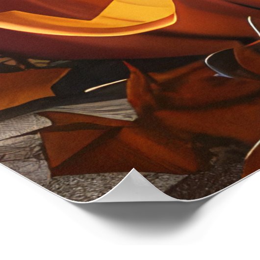 Shetland Sheepdog Halloween Spooky Poster (Hoek)