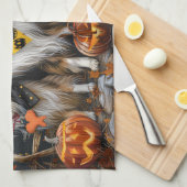 Shetland Sheepdog Halloween Spooky Theedoek (Quarter Fold)