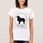 Shetland Sheepdog Hearts Pawprints T-shirt (Voorkant)
