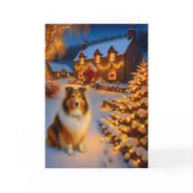 Shetland Sheepdog Holiday Card