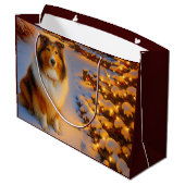 Shetland Sheepdog Holiday  Groot Cadeauzakje (Achterkant Gekanteld)