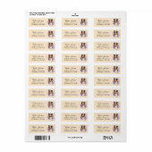 Shetland Sheepdog-honden retouradreslabel Etiket (Full Sheet)