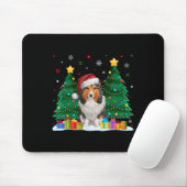 Shetland Sheepdog Hondenliefhebber Santa Hat Ugly  Muismat (Met muis)