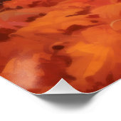 Shetland Sheepdog in herfst laat Herfst inspireren Perfect Poster (Hoek)