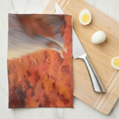 Shetland Sheepdog in herfst laat Herfst inspireren Theedoek (Quarter Fold)