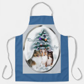 Shetland Sheepdog kerstcadeaus Schort (Voorkant)