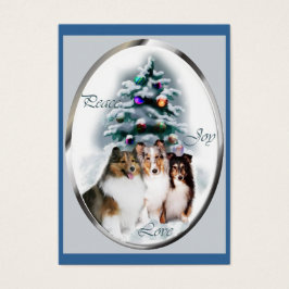 Shetland Sheepdog kerstcadeaus Visitekaartjes
