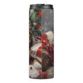 Shetland Sheepdog Kerstfeest Thermosbeker (Achterkant)