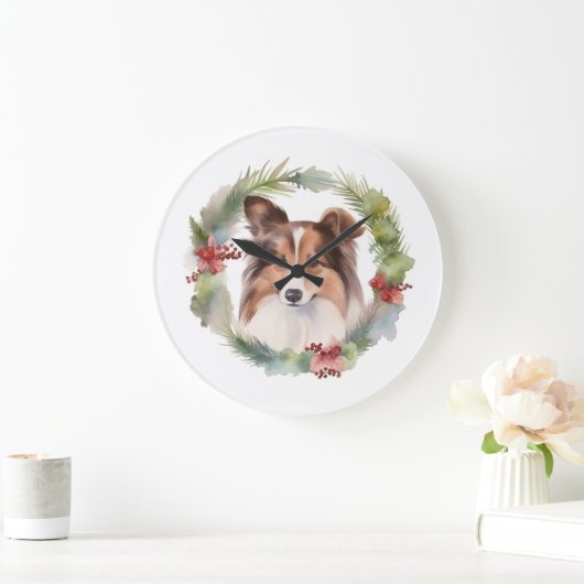 Shetland Sheepdog Kerstkrans feestelijke pup Grote Klok (Huis)