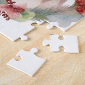 Shetland Sheepdog Kerstkrans feestelijke pup Legpuzzel (Zijkant)