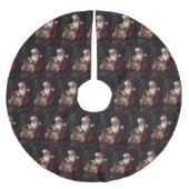 Shetland Sheepdog Kerstman Feestelijke Kerstmis Kerstboom Rok (Voorkant)