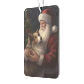 Shetland Sheepdog Kerstman Feestelijke Kerstmis Luchtverfrisser (Links)