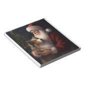 Shetland Sheepdog Kerstman Feestelijke Kerstmis Notitieblok (Schuin)